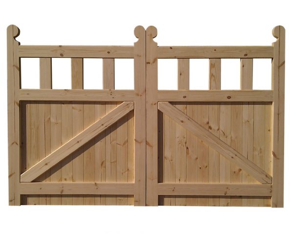 Flat Top Double T&G Cottage Gates - Image 2