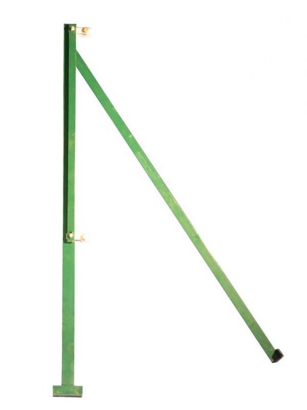 2550mm (8'4") Pvc Coated Steel Chainlink Corner Post Complete With Struts And Fittings
