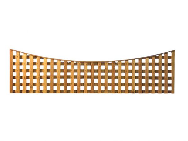 6' x 2' Scalloped Top Heavy Duty Trellis Panel (Small Spacings)